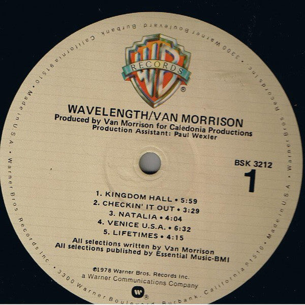 Van Morrison : Wavelength (LP, Album, Win)