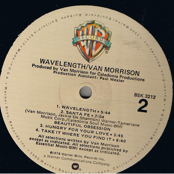 Van Morrison : Wavelength (LP, Album, Win)