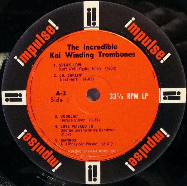 The Incredible Kai Winding Trombones ~ The Incredible Kai Winding Trombones (Vinyl) - Djungel & Jazz