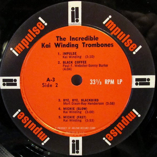 The Incredible Kai Winding Trombones ~ The Incredible Kai Winding Trombones (Vinyl) - Djungel & Jazz