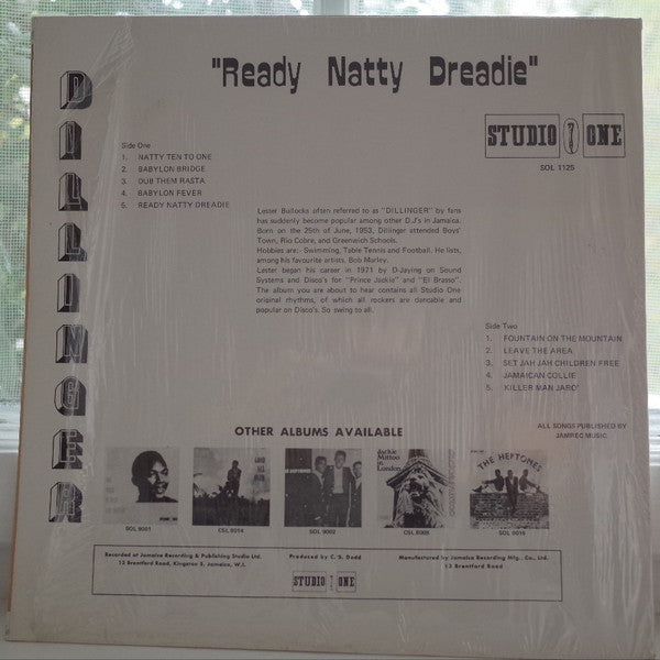 Dillinger : Ready Natty Dreadie (LP, Album, RE)