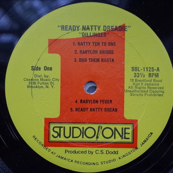 Dillinger : Ready Natty Dreadie (LP, Album, RE)