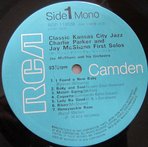 Charlie Parker, Jay McShann ~ Classic Kansas City Jazz (Vinyl) - Djungel & Jazz