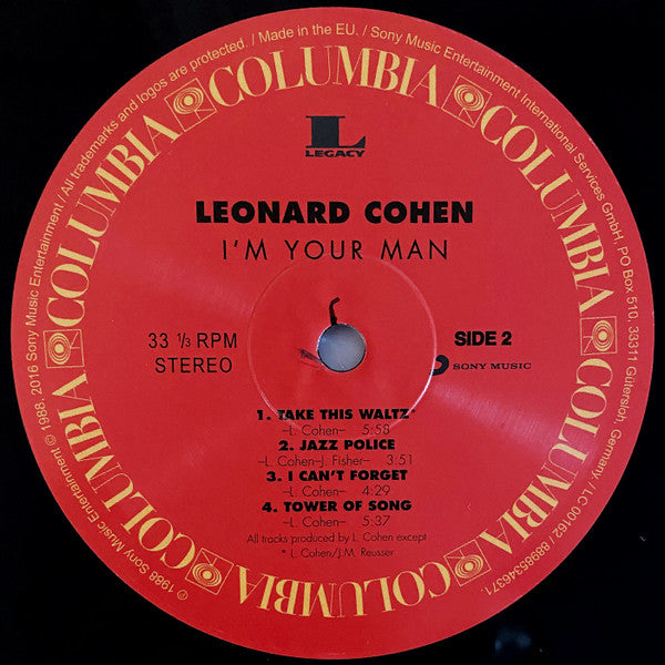 Leonard Cohen ~ I'm Your Man (Vinyl) - Djungel & Jazz