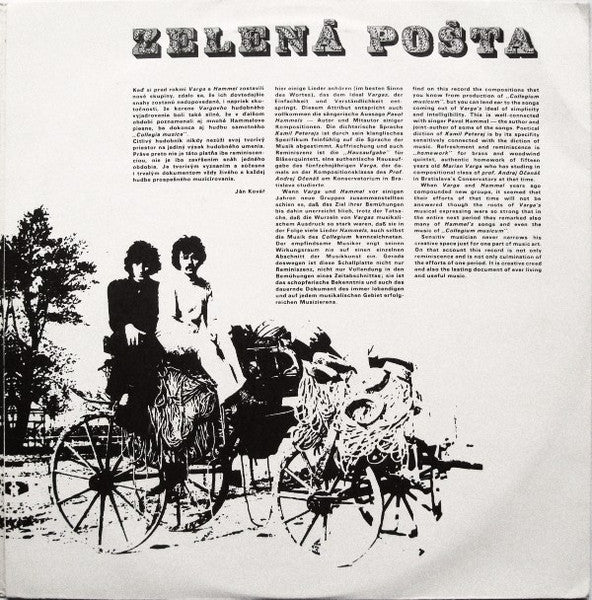 Pavol Hammel & Marián Varga : Zelená Pošta (LP, Album, RP)