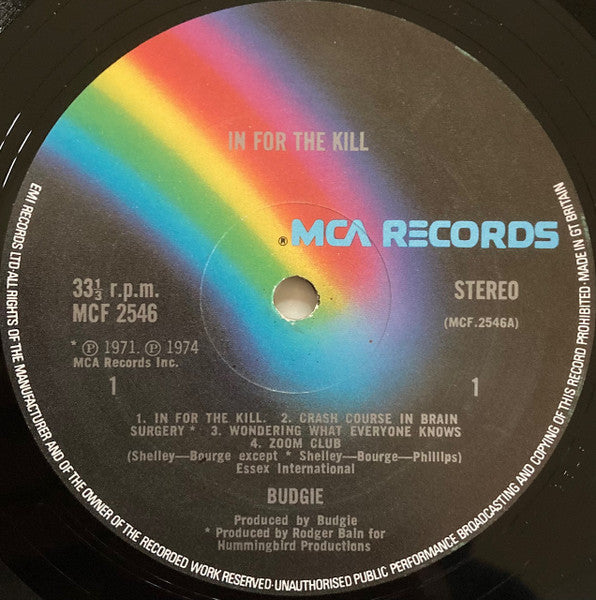 Budgie ~ In For The Kill! (Vinyl) - Djungel & Jazz