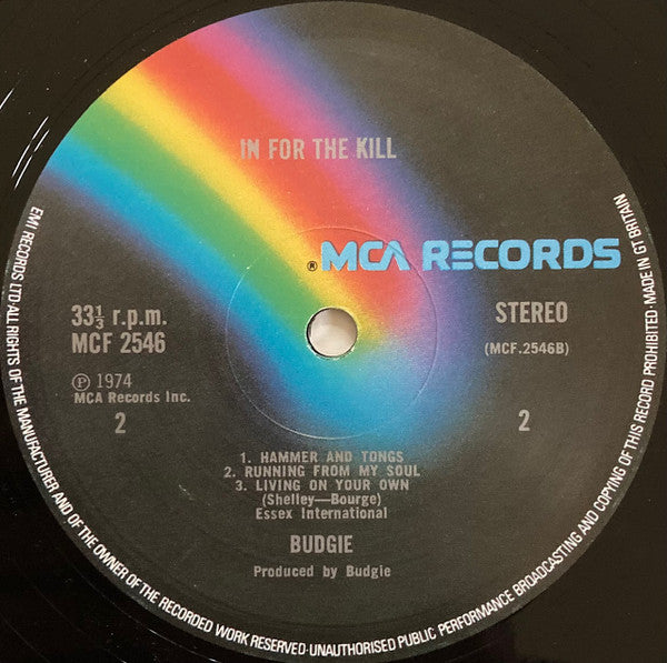 Budgie ~ In For The Kill! (Vinyl) - Djungel & Jazz