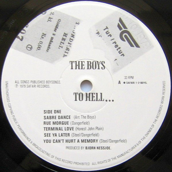 The Boys  ~ To Hell With The Boys (Vinyl) - Djungel & Jazz