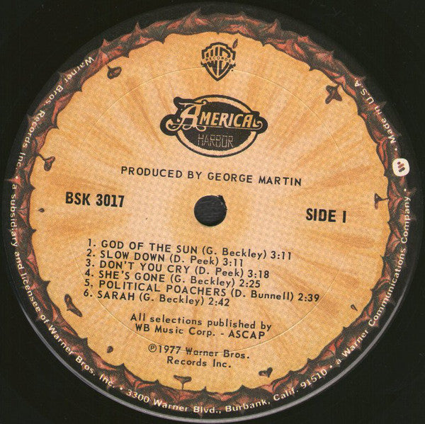 America  ~ Harbor (Vinyl) - Djungel & Jazz