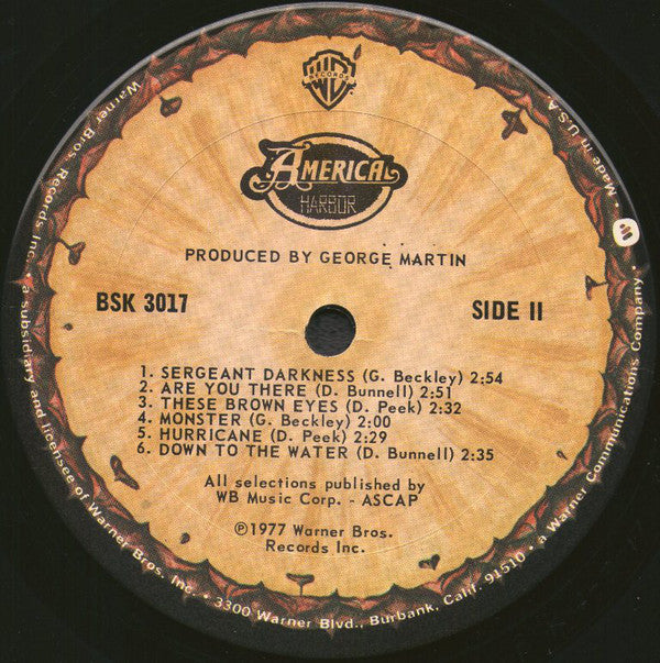America  ~ Harbor (Vinyl) - Djungel & Jazz