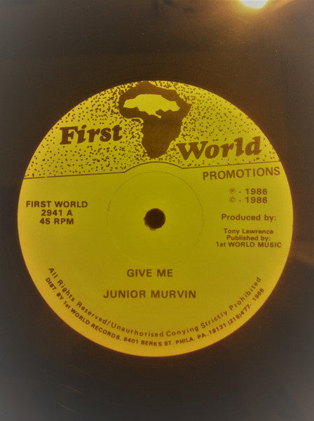 Junior Murvin ~ Give Me (Vinyl) - Djungel & Jazz