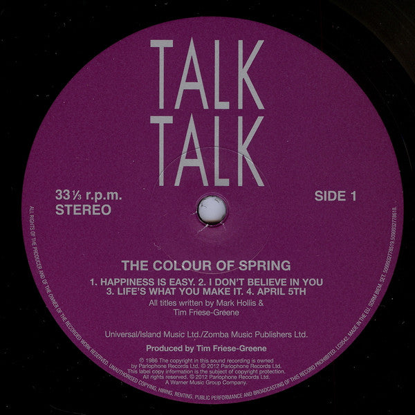 Talk Talk ~ The Colour Of Spring (Vinyl) - Djungel & Jazz