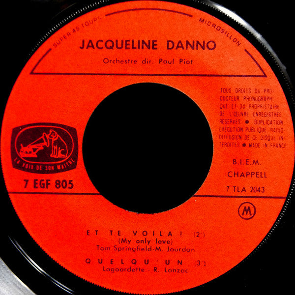 Jacqueline Danno ~ Non… C'est Rien (Vinyl) - Djungel & Jazz