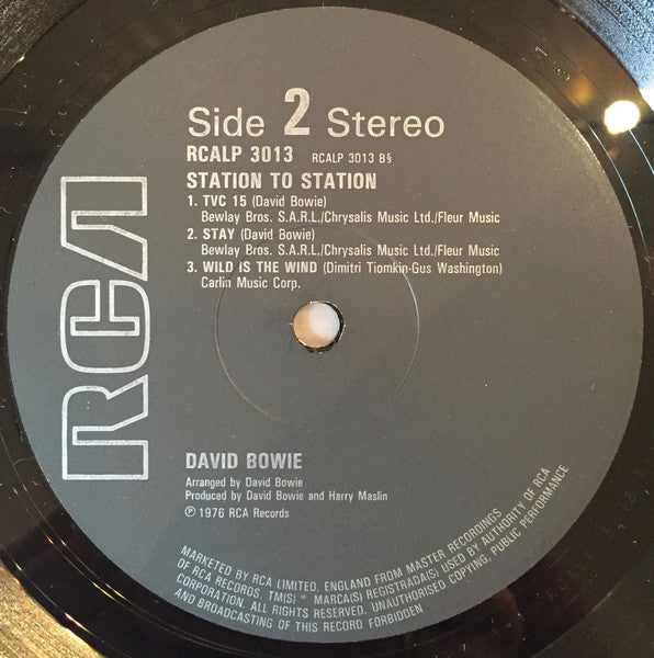 David Bowie : Station To Station (LP, Album, RE)