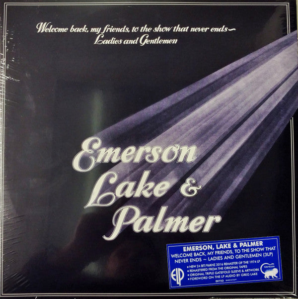 Emerson, Lake & Palmer ~ Welcome Back My Friends To The Show That Never Ends - Ladies And Gentlemen (Vinyl) - Djungel & Jazz