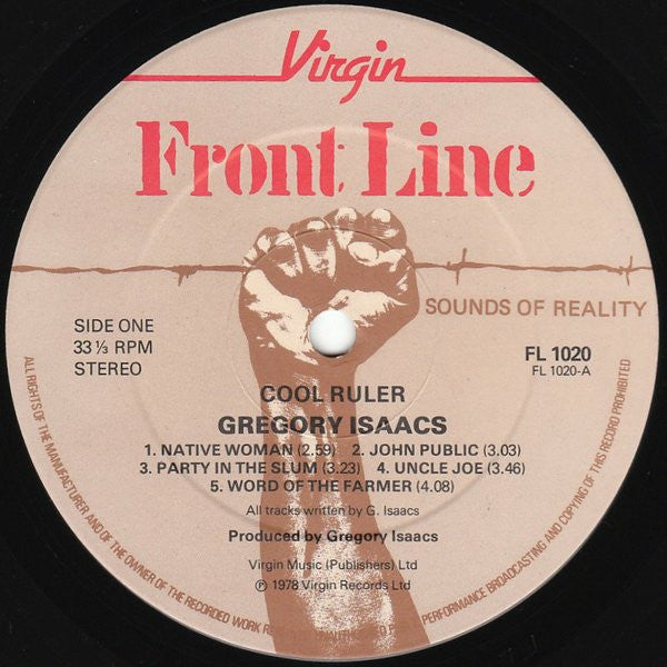 Gregory Isaacs : Cool Ruler (LP, Album)