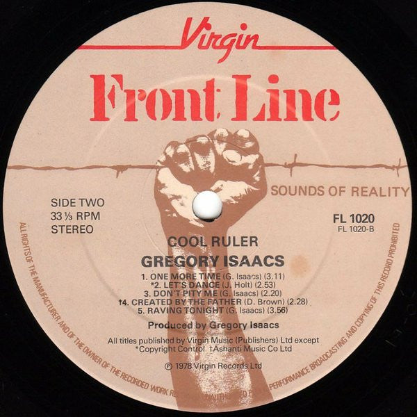 Gregory Isaacs : Cool Ruler (LP, Album)
