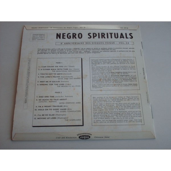 Various ~ Negro - Spirituals (Vinyl) - Djungel & Jazz