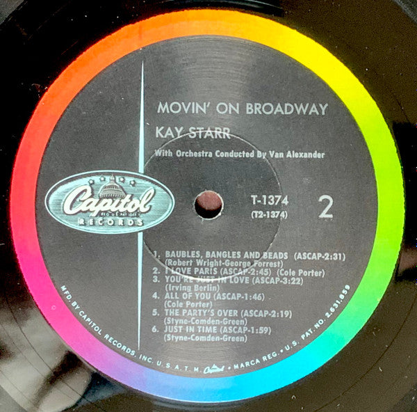 Kay Starr ~ Movin' On Broadway (Vinyl) - Djungel & Jazz