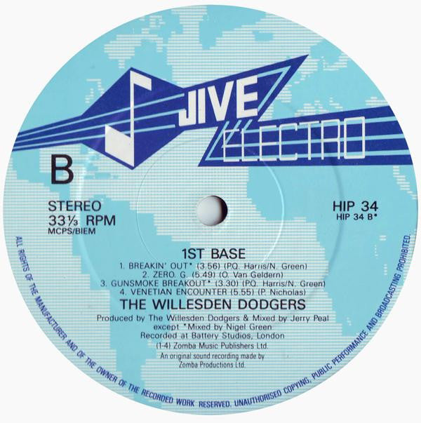 Willesden Dodgers ~ 1st Base (Vinyl) - Djungel & Jazz