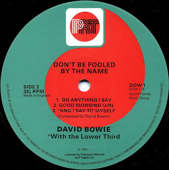 David Bowie ~ Don't Be Fooled By The Name (Vinyl) - Djungel & Jazz