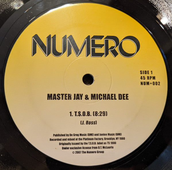 Master Jay & Michael Dee : T.S.O.B. (12", RE)