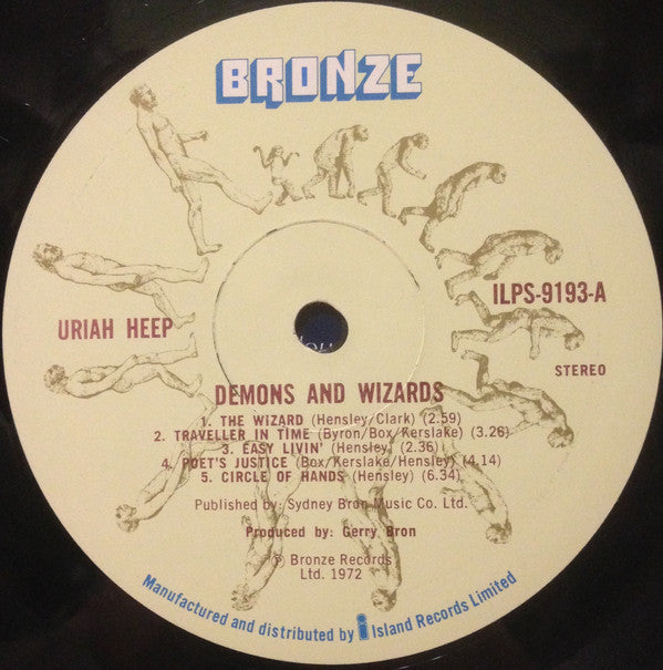 Uriah Heep : Demons And Wizards (LP, Album, Gat)