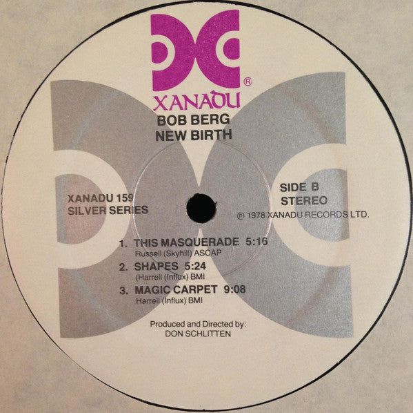 Bob Berg ~ New Birth (Vinyl) - Djungel & Jazz