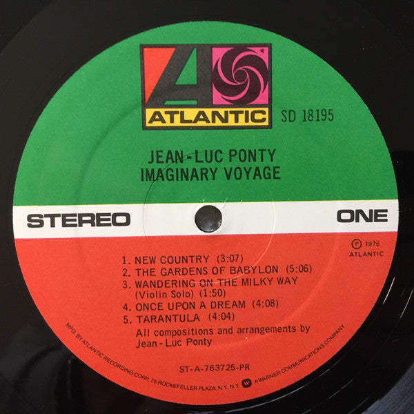 Jean-Luc Ponty ~ Imaginary Voyage (Vinyl) - Djungel & Jazz