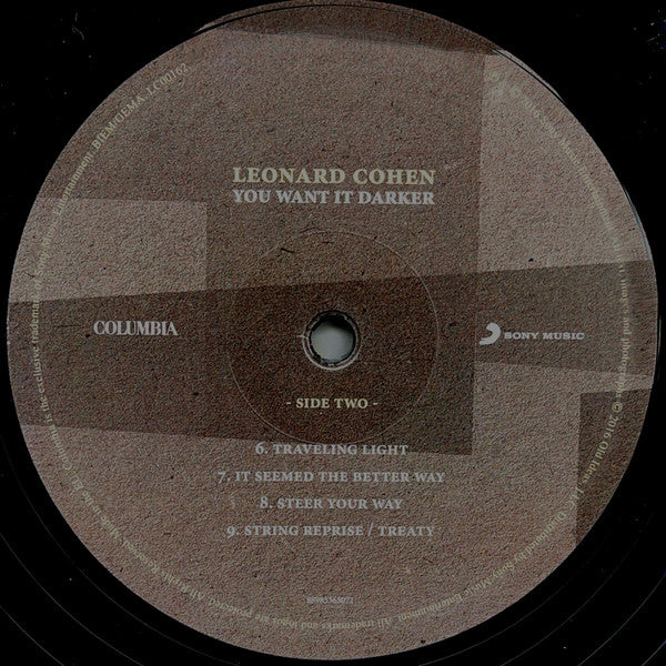 Leonard Cohen ~ You Want It Darker (Vinyl) - Djungel & Jazz