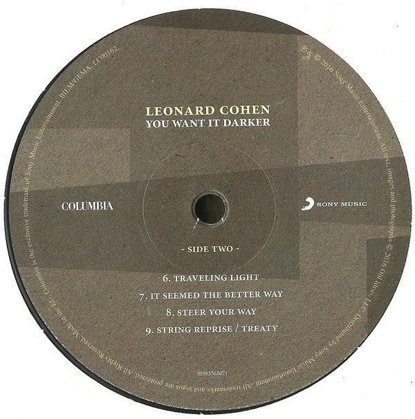 Leonard Cohen ~ You Want It Darker (Vinyl) - Djungel & Jazz