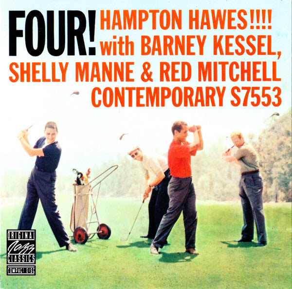 Hampton Hawes !!!! With Barney Kessel, Shelly Manne & Red Mitchell ~ Four! (Vinyl) - Djungel & Jazz