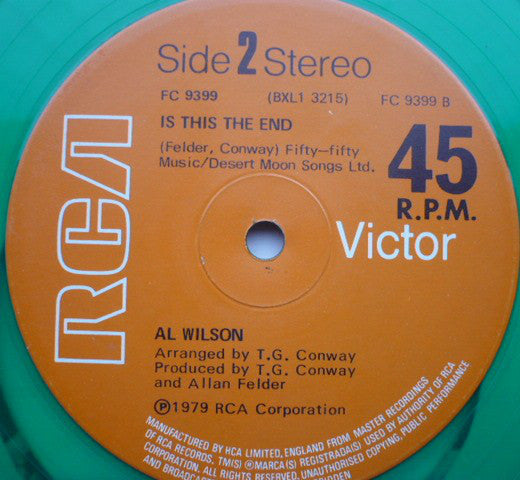 Al Wilson : Earthquake (12", Gre)