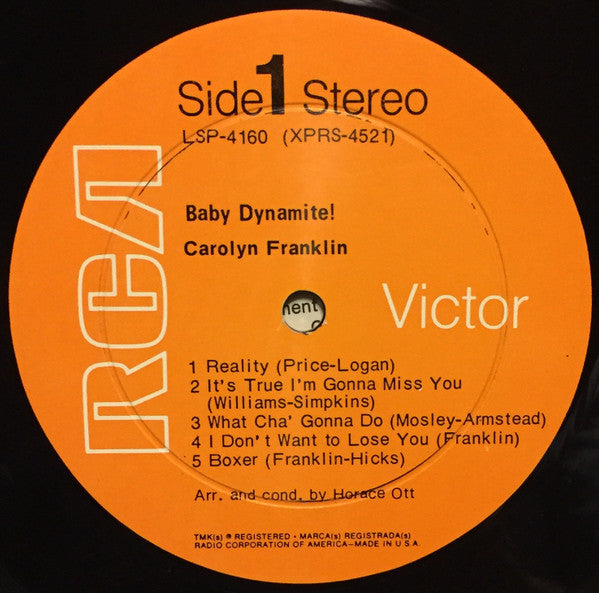 Carolyn Franklin ~ Baby Dynamite! (Vinyl) - Djungel & Jazz