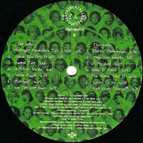 A Tribe Called Quest : Midnight Marauders (LP, Album, Gre)