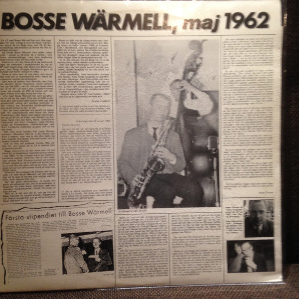 Bo Wärmell ~ Bosse Wärmell, Maj 1962 (Vinyl) - Djungel & Jazz