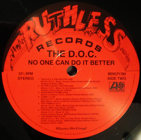 The D.O.C. ~ No One Can Do It Better (Vinyl) - Djungel & Jazz