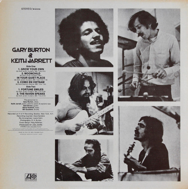 Gary Burton & Keith Jarrett ~ Gary Burton & Keith Jarrett (Vinyl) - Djungel & Jazz