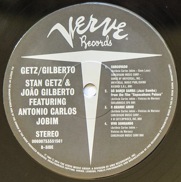 Stan Getz / Joao Gilberto Featuring Antonio Carlos Jobim ~ Getz / Gilberto (Vinyl) - Djungel & Jazz