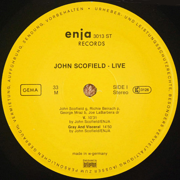 John Scofield ~ Live (Vinyl) - Djungel & Jazz