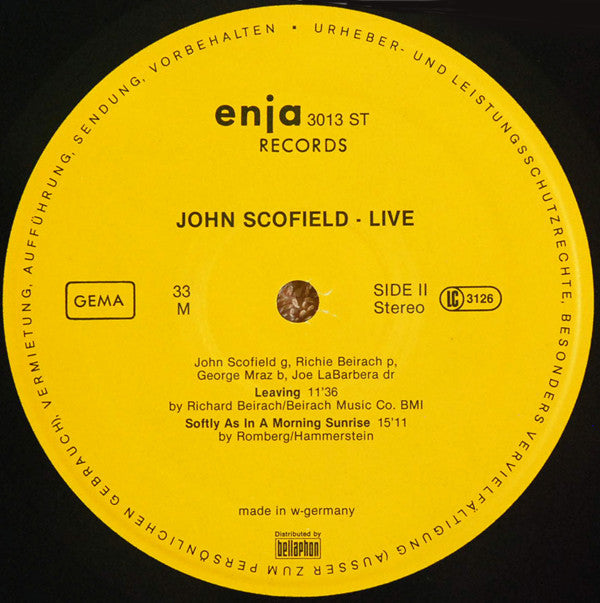 John Scofield ~ Live (Vinyl) - Djungel & Jazz