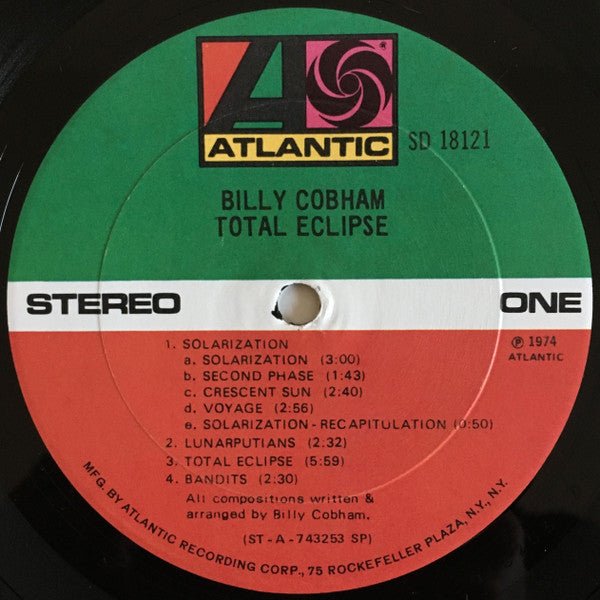 Billy Cobham : Total Eclipse (LP, Album, Spe)