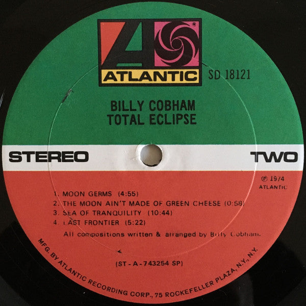 Billy Cobham : Total Eclipse (LP, Album, Spe)