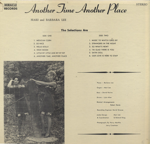 Mari Lee (2) And Barbara Lee (6) : Another Time Another Place (LP, Album)