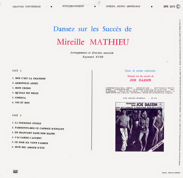 Raymond Ruer : Dansez Sur Les Succès De Mireille Mathieu (LP, Album)