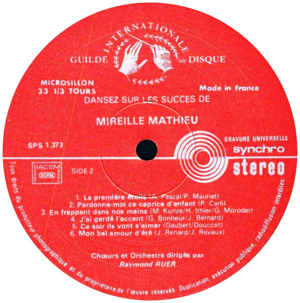 Raymond Ruer : Dansez Sur Les Succès De Mireille Mathieu (LP, Album)