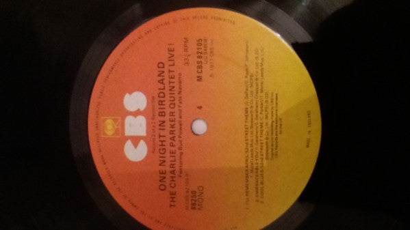 Charlie Parker ~ One Night In Birdland (Vinyl) - Djungel & Jazz