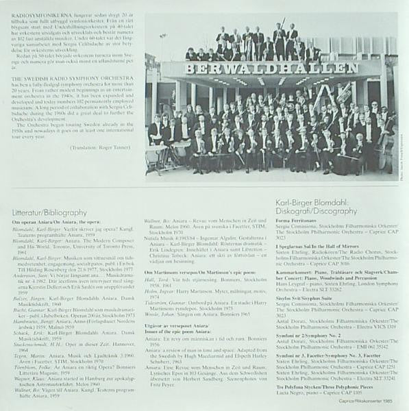 Karl-Birger Blomdahl ~ Aniara (Vinyl) - Djungel & Jazz