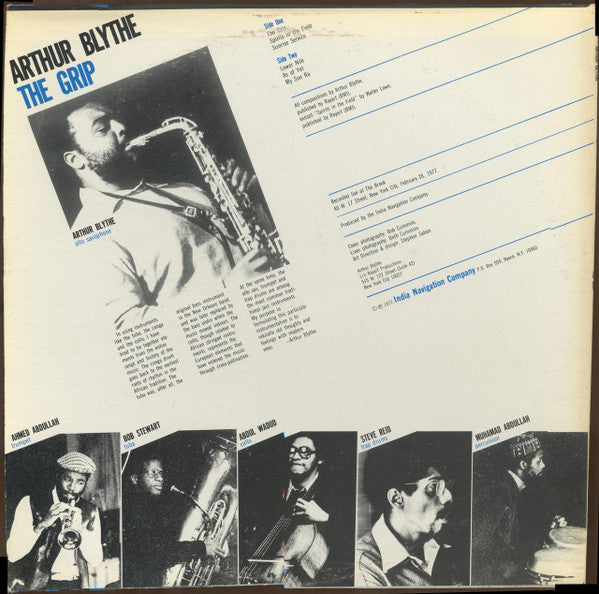 Arthur Blythe ~ The Grip (Vinyl) - Djungel & Jazz