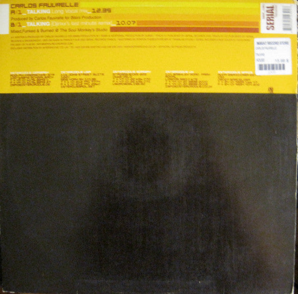 Carlos Fauvrelle : Talking (12")